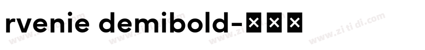 rvenie demibold字体转换